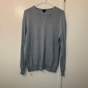 J.Crew Men’s Large Heather Light Blue Crewneck Sweatshirt Heritage Cotton